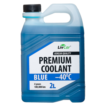 Антифриз LIVCAR PREMIUM COOLANT BLUE -40 (2 л.)