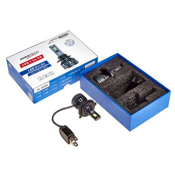 Лампа светодиодная LED Avantech H4 12V 35W, 6500К 3500lm (комплект 2 шт.)